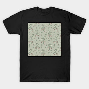 Tomato plant and bees, muted colors T-Shirt